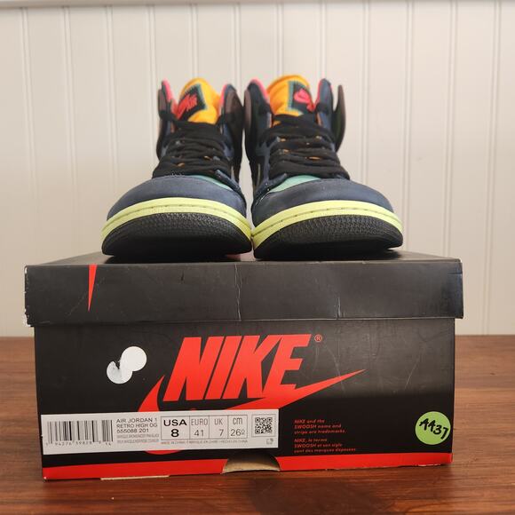 Air Jordan 1 Men's Size 8 Retro High OG Bio Hack Multicolor 555088-201 - Picture 11 of 11
